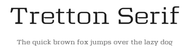 Tretton Serif by Steve Gardner — Serif Font