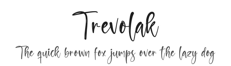 Trevolak by Letterena Studios — Script Handwritten Font