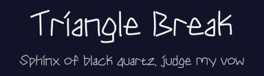 Triangle Break by Origin Type — Script Handwritten Font — thumbnail 2