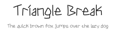 Triangle Break by Origin Type — Script Handwritten Font — thumbnail 1