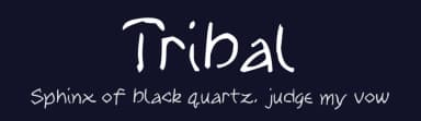 Tribal by SWMCA Brands & Holding LLC. — Script Handwritten Font — thumbnail 2