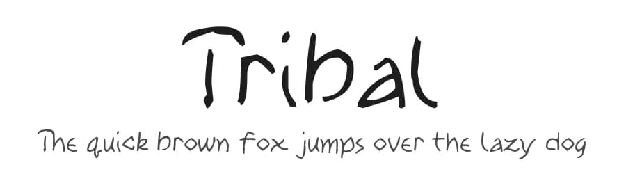Tribal by SWMCA Brands & Holding LLC. — Script Handwritten Font