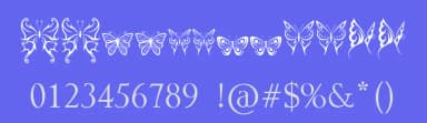 Tribal Butterflies by JSH creates — Dingbats Font — thumbnail 3