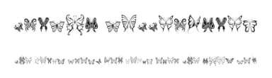 Tribal Butterflies by JSH creates — Dingbats Font — thumbnail 1
