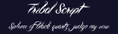 Tribal Script by JSH creates — Script Handwritten Font — thumbnail 2