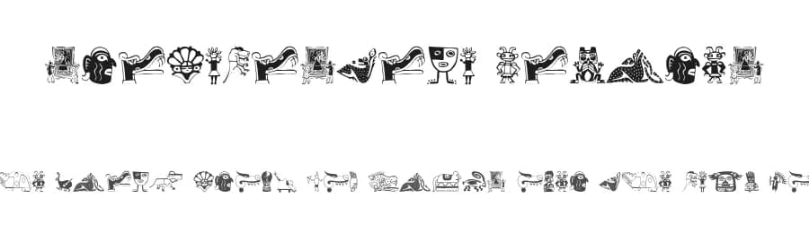 Tribalistica Figures by Manfred Klein — Dingbats Font