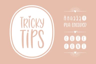 Tricky Tips Font by Situjuh — Script Handwritten Font — thumbnail 1
