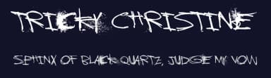 Tricky Christine by Juha Korhonen — Script Handwritten Font — thumbnail 2