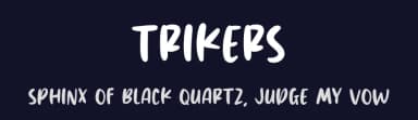 Trikers by MJType — Script Handwritten Font — thumbnail 2