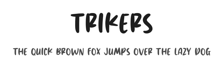 Trikers by MJType — Script Handwritten Font