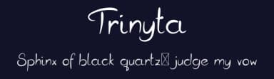 Trinyta by Digital Typeface Studio — Script Handwritten Font — thumbnail 2