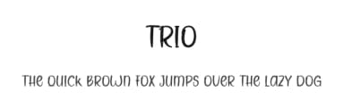 Trio by Etik Fatimah — Script Handwritten Font — thumbnail 1