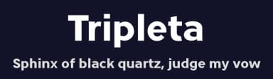 Tripleta by deFharo — Sans Serif Font — thumbnail 2