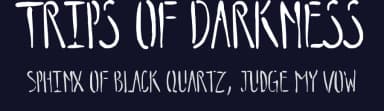 Trips of Darkness by Poemhaiku — Script Handwritten Font — thumbnail 2