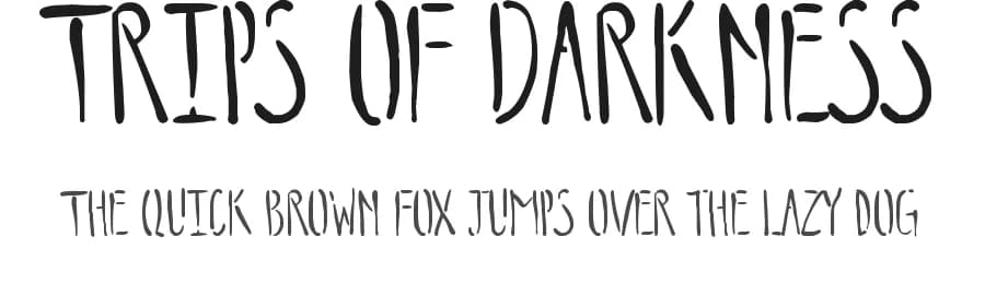 Trips of Darkness by Poemhaiku — Script Handwritten Font