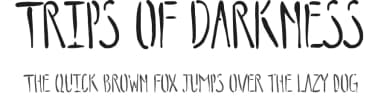 Trips of Darkness by Poemhaiku — Script Handwritten Font — thumbnail 1