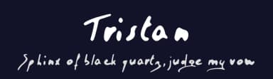 Tristan by Tristan Bacro — Script Handwritten Font — thumbnail 2