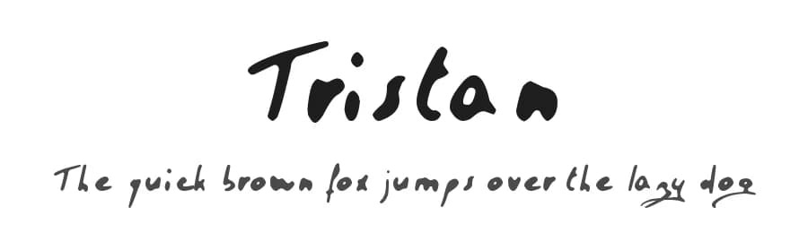 Tristan by Tristan Bacro — Script Handwritten Font