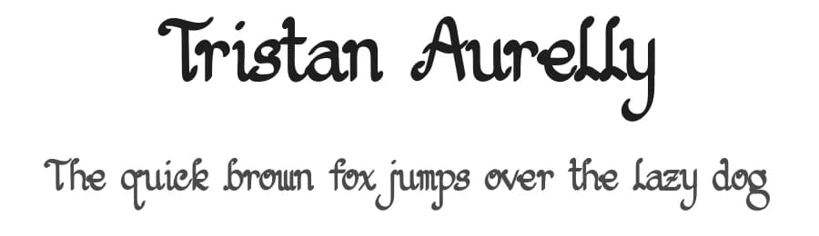 Tristan Aurelly by Febryl Arully — Script Handwritten Font