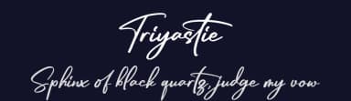 Triyastie by Integritype Studio — Script Handwritten Font — thumbnail 2