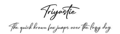 Triyastie by Integritype Studio — Script Handwritten Font — thumbnail 1
