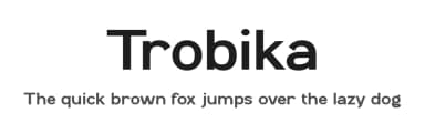 Trobika by BrandSemut — Sans Serif Font — thumbnail 1