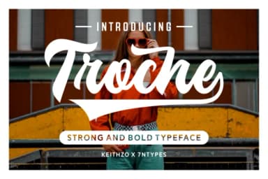 Troche Font by Keithzo (7NTypes) — Script Handwritten Font — thumbnail 1