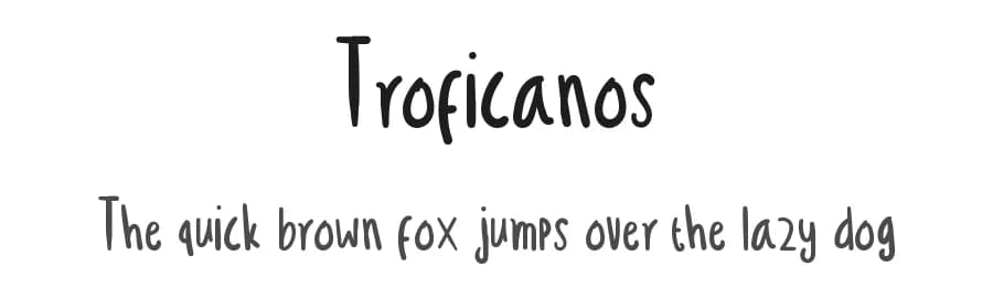 Troficanos by Holisfonts.com — Script Handwritten Font