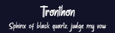 Tronthon by Skiiller Studio — Script Handwritten Font — thumbnail 2