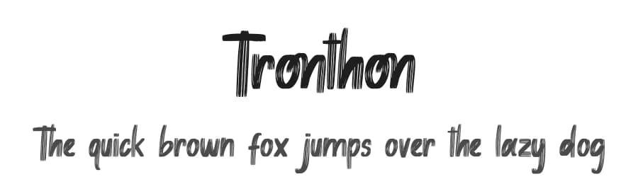 Tronthon by Skiiller Studio — Script Handwritten Font
