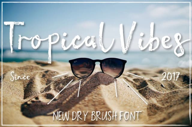 Tropical Vibes Font by Latin Vibes — Script Handwritten Font