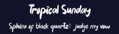 Tropical Sunday by Yoga Letter — Script Handwritten Font — thumbnail 2