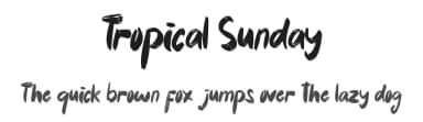 Tropical Sunday by Yoga Letter — Script Handwritten Font — thumbnail 1