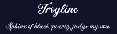 Troyline by Saridezra — Script Handwritten Font — thumbnail 2