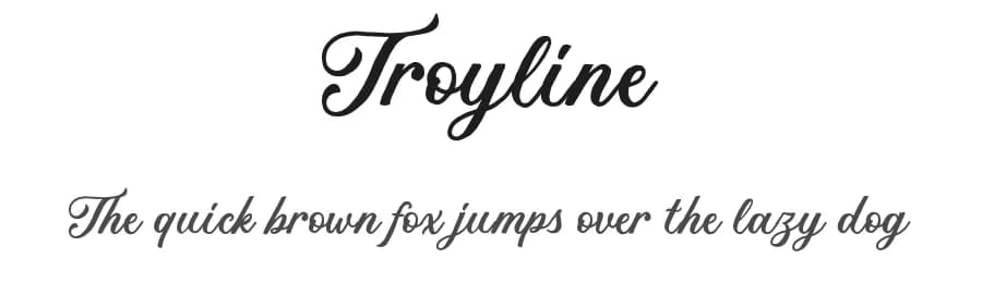 Troyline by Saridezra — Script Handwritten Font