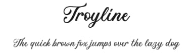 Troyline by Saridezra — Script Handwritten Font — thumbnail 1