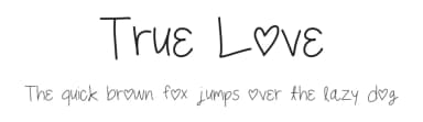 True Love by Geronimo Font Studios — Script Handwritten Font — thumbnail 1
