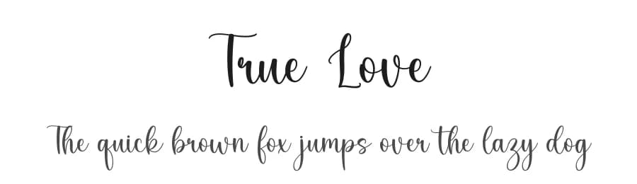 True Love by Graphix Line Studio — Script Handwritten Font
