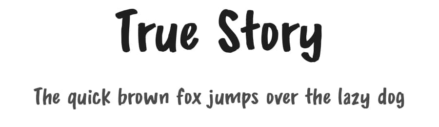 True Story by BLKBK Fonts — Script Handwritten Font — preview 1