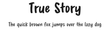 True Story by BLKBK Fonts — Script Handwritten Font — thumbnail 1