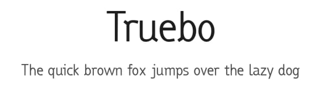 Truebo by Nils Merkel — Sans Serif Font