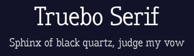 Truebo Serif by Nils Merkel — Serif Font — thumbnail 2