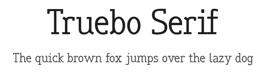 Truebo Serif by Nils Merkel — Serif Font — preview 1