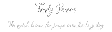 Truly Yours by JSH creates — Script Handwritten Font — thumbnail 1