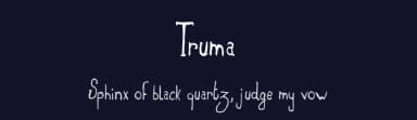 Truma by Tom Delmarcel — Script Handwritten Font — thumbnail 2