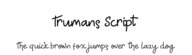 Trumans Script by Edric Studio — Script Handwritten Font — thumbnail 1