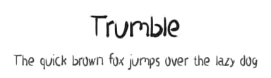 Trumble by Portype Studio — Script Handwritten Font — thumbnail 1