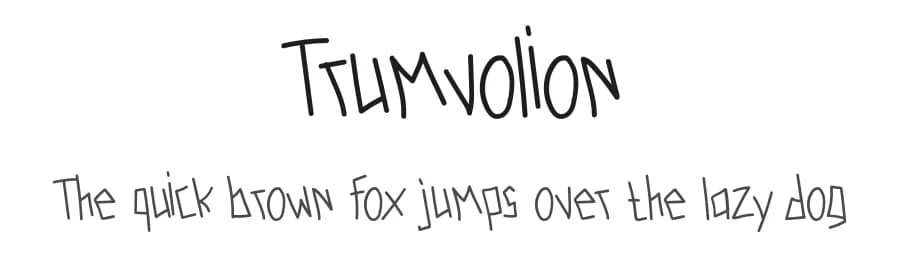 Trumvolion by Portype Studio — Script Handwritten Font