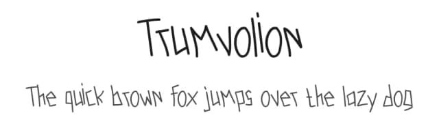 Trumvolion by Portype Studio — Script Handwritten Font