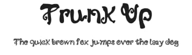 Trunk Up by Golder Jagat — Script Handwritten Font — thumbnail 1